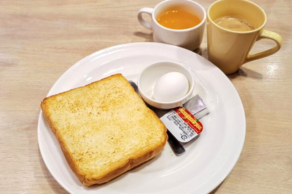 トースト&ゆで卵セット1