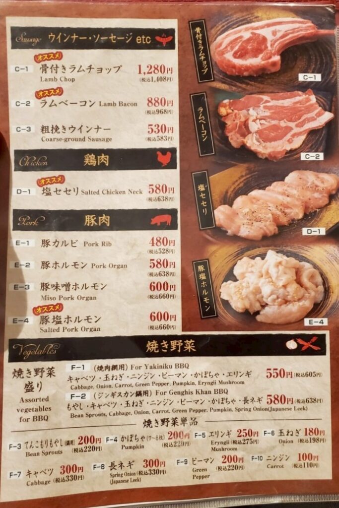 肉メニュー３