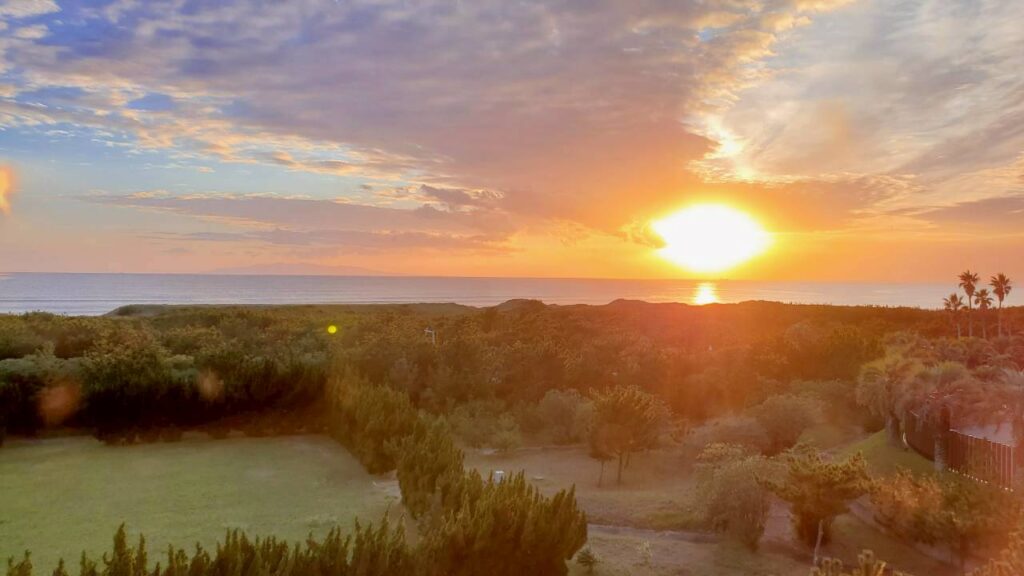 客室からの夕日2