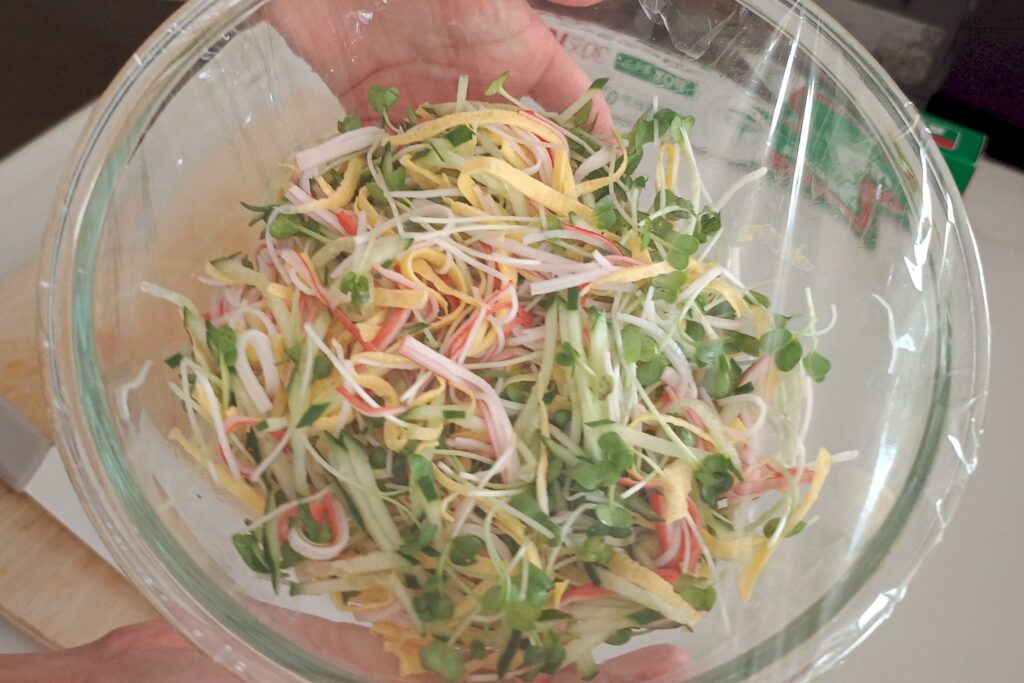 ラップして冷蔵庫２