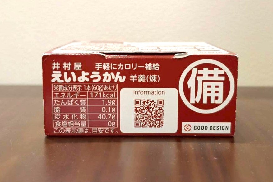 えいようかん栄養成分